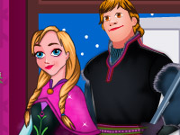 play Anna And Kristoff Xmas Cleaning Kissing