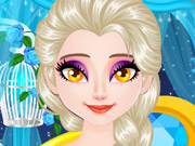 play Elsa Sparkling Eye Lashes Kissing