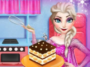 Elsa Cooking Tiramisu