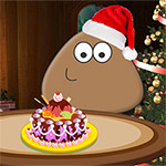 play Pou Christmas Cake