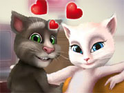 play Talking Tom And Angela Kissing