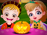 play Baby Hazel Pumpkin Party Kissing