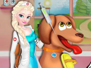 play Elsa Animal Hospital Kissing