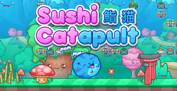 play Sushi Cat-A-Pult