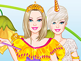 play Barbies Unicorn Dressup