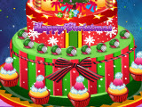 play Creamy Christmas Cake Decor