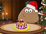 play Pou Christmas Cake
