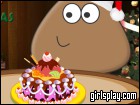 play Pou Christmas Cake