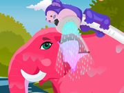 play Cute Elephant Makeover Kissing