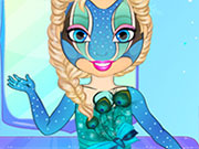 play Frozen Elsa Body Art