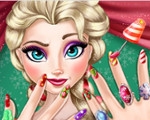 play Elsa'S Christmas Manicure