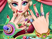 play Elsa Christmas Manicure