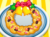 play Christmas Wreath Bread