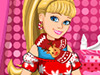 play Barbie'S Christmas Patchwork Dress