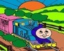 play Train Engine Coloring Page