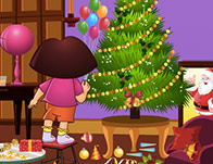 play Dora Xmas Room Cleaning