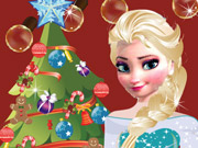 play Elsa Christmas Shopping Kissing