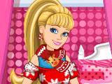 play Barbie'S Christmas Patchwork Dress