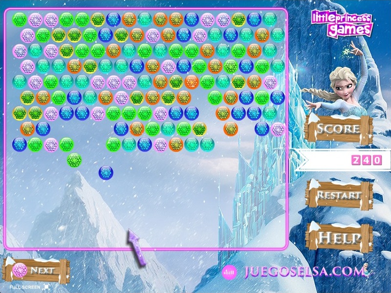 play Princess Elsa Snowflakes