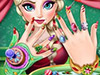 play Elsa Christmas Manicure