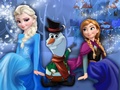 play Elsa And Anna Building Olaf