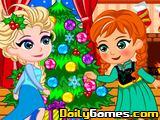 play Anna Frozen Christmas Slacking