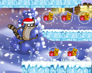 play Regular Show Pick Up Xmas Gift