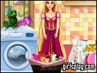 Rapunzel Washing Clothes