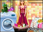 play Rapunzel Washing Clothes