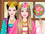 play Barbie Chinese Princess Dressup