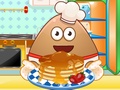 Pou Cooking Pancakes
