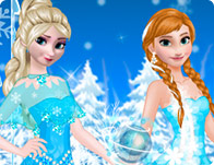 play Elsa And Anna Party Dresses