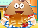 play Pou Cooking Pancakes