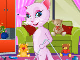 play Talking Angela Room Clean Up