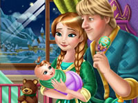 play Anna And Kristoff Baby Feeding