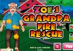 play Zoe'S Grandpa Fire Rescue