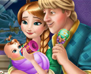 play Anna And Kristoff Baby Feeding