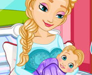 play Frozen Elsa Gives Birth