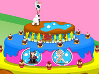 play Frozen Olaf Birthday Cake