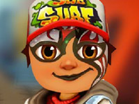 play Subway Surfer Face Tattoo