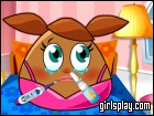 play Pou Girl Flu Care
