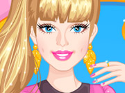 play Barbie Prom Nails Designer Kissing