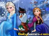 play Elsa And Anna Building Olaf