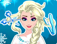 play Elsa New Hairstyle