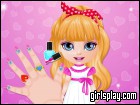 play Baby Barbie Diy Ombre Nails