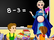 play Pregnant Elsa School Teacher