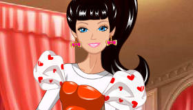 play Cupids Kisses Barbie Dress Up
