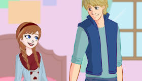 play Anna And Kristoff Date Dress Up