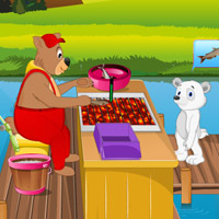 play Bear Live Fish Fry Shop