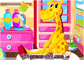 play Baby Giraffe Salon